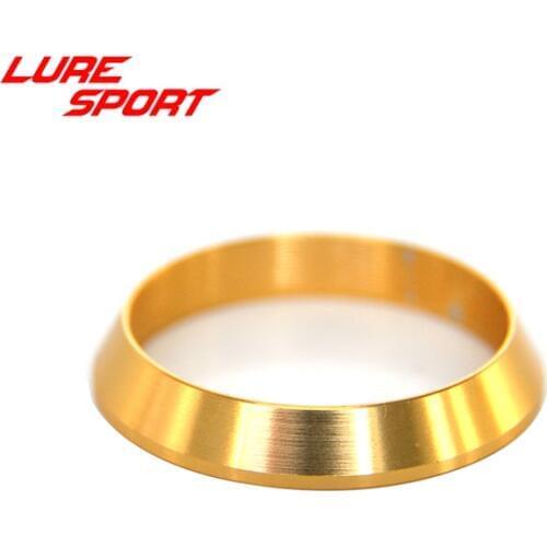 LURESPORT 10pcs wind ID19/20mm Gold Silver Aluminum Ring Fishing Rod Building Component Repair rod DIY Accessory