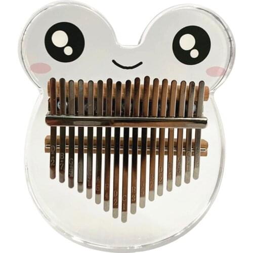 Crystal 17 Keys Kalimba Finger Piano Acrylic Made Artwork Thumb Piano with Accessories Mbira Sanza Keyboard Musical Instrument