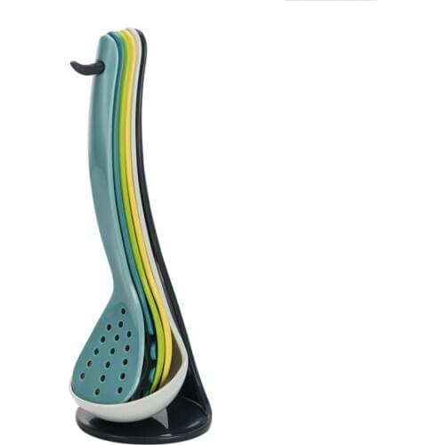 Food Grade Plastic Colorful Standing Space Save New Style Ladle Spoon Kitchen Utensil Set