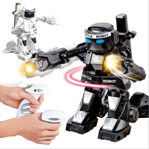 RC Robot Toy Combat Robot Control RC Battle Robots pk funny Toy For Boys Children Gift With Light Sound Remote Control Toys