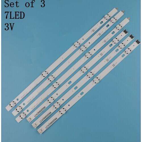 Led backlight strip 7 lamp for LG Innotek 17Y 43inch-A-Type 43UJ6300 43UJ6307 43LJ594V HC430DUN SSC_43LJ61_FHD 43UJ630V