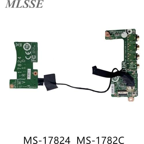 For MSI GT72 GT72S Laptop AUDIO USB Optical Drive Connection BOARD With Cable MS-17824 MS-1782A MS-1782C 100% Tested Fast Ship