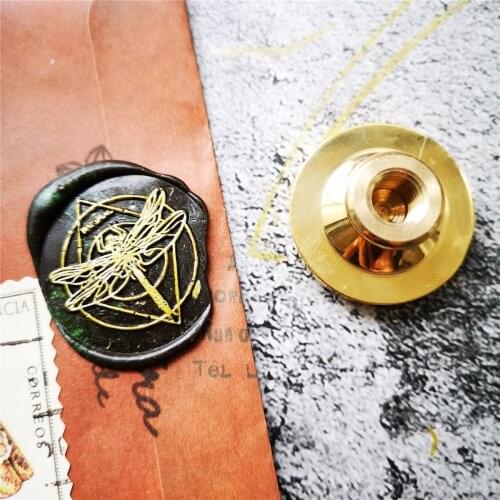 Dragonfly seal wax stamp head of Retro Wood Stamp Sealing Wax Seal Stamp Wedding Decorative sealing Stamp wax seals
