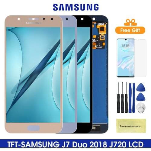 J720 Lcd For Samsung Galaxy J7 Duo LCD Display With Touch Screen Digitizer Assembly For Samsung J720 J720F SM-J720F