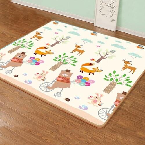 0.5cm/1cm Thick Foldable Cartoon Baby Play Mat Xpe Puzzle Childrens Mat High Quality Baby Climbing Pad Kids Rug Baby Games Mats