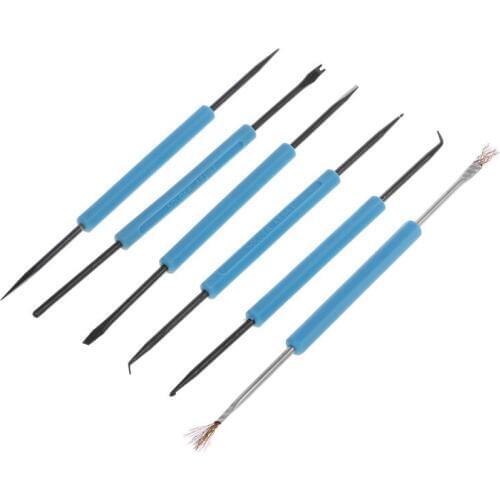 1 Set 6Pcs Solder Durable Welding Soldering Station Iron Electronic Heat Assist Tool