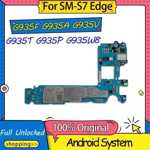 Single sim Dual Sim Card Main Board For Samsung Galaxy S7 Edge G935F G935A G935V G935T G935P G935W8 Motherboard