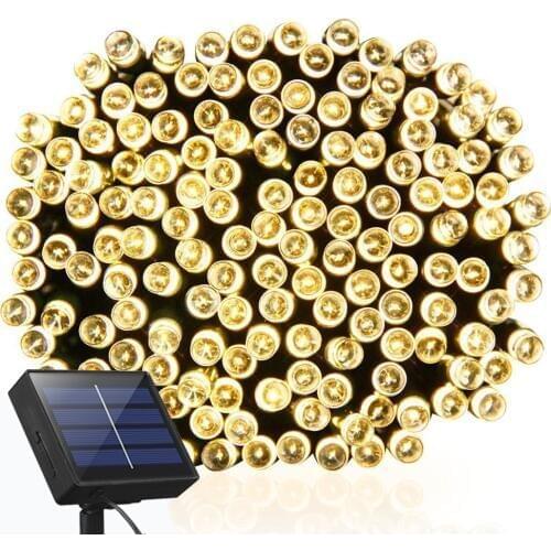 22M 200led 12M 100LED Solar Led string light RGB single color Decoration Light for Christmas Garden light Holiday Outdoor Fairy