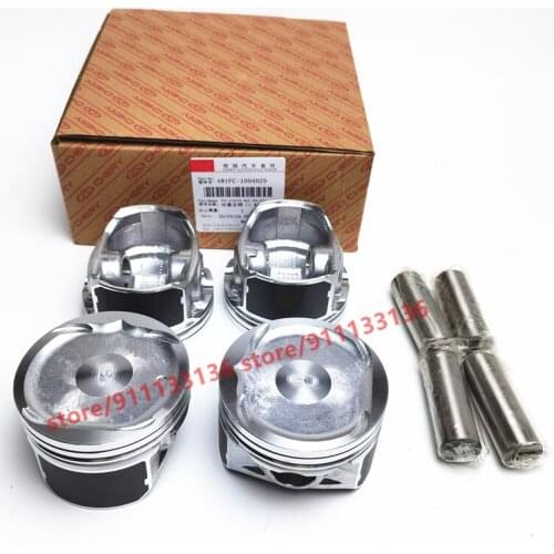 4pcs/set Engine Piston For Chery A5 Fora Tiggo Eastar A3 M11 Skin V5 481 Engine 1.8L 481FC-1004020