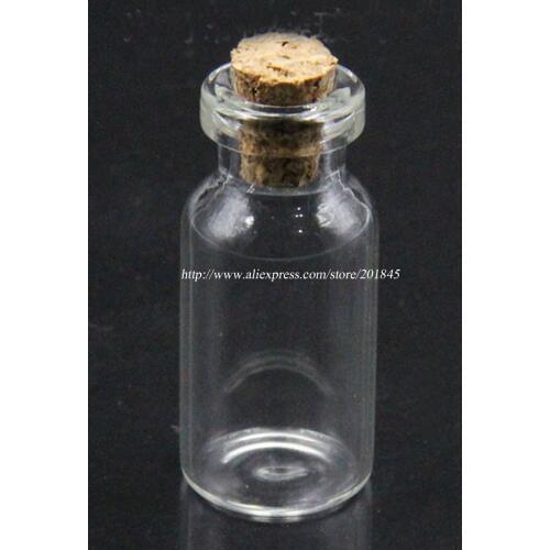 50 Pcs Mini Cork Glass Bottles With Wooden Stoppers Vial Dia 7mm Clear Essential Oil Decorative Bottle 2ml Or 3ml
