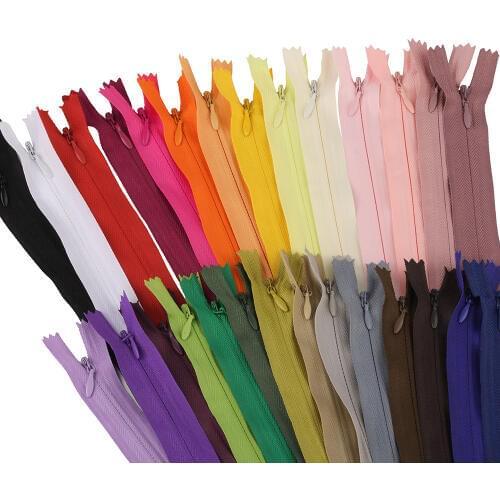 53 cm Invisible Zippers DIY Nylon Coil Zipper For Sewing Clothes Cushion Pillow Tailor Tool 100 pcs/lot