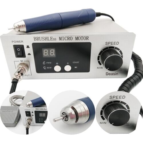 70,000 RPM Non-Carbon Brushless laboratory Dental Micromotor Polishing lab handpiece stone/ metal/ jewelry carving Engraving