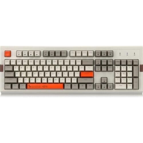 AJAZZ 104 Keys Mechanical Keybaord Retro Gaming Keyboard RGB Backlit Wired USB Wired Keyboard PBT Ball Key Cap PC Keyboard AK510