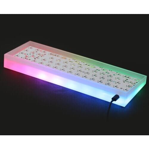 TOFU65 kit Acrylic case frame for 68 mechanical keyboard kit PCB Plate case from KBDFANS TOFU 65% lighting transparent