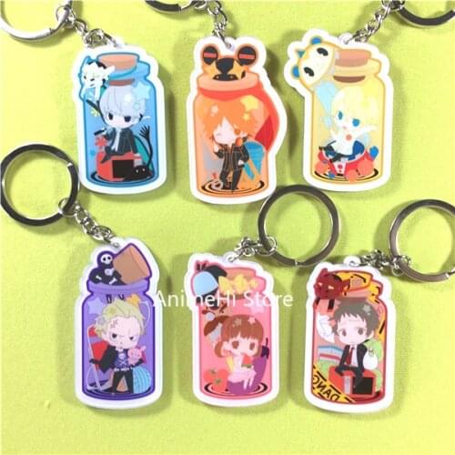 Anime Persona 4 Keychain Figure Narukami Yu Yosuke Hanamura KUMA Tatsumi Kanji Toru Adachi Acrylic Keyring Bag Pendant for Gift