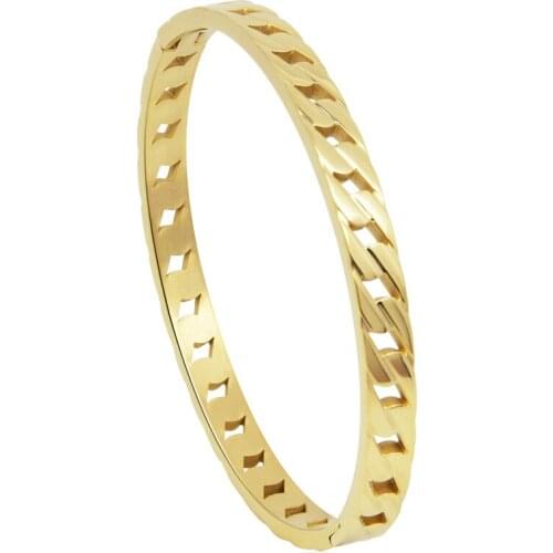 New High-Quality Stainless Steel Punk Mahler Cuban Chain Bracelet Jewelry Gift Trend, Womens Party Gift Bracelet Wholesale