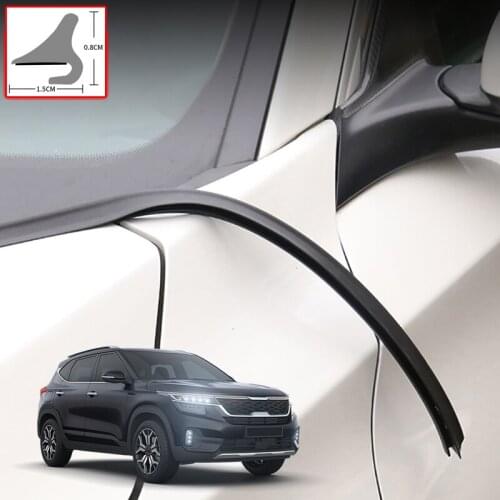 For Kia Seltos 2019-2022 DIY Car Seal Strip Windshied Spoiler Filler Protect Edge Weatherstrip Strip Sticker Auto Accessories