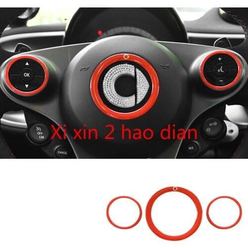 For Mercedes-Benz smart steering wheel interior decoration patch auto parts