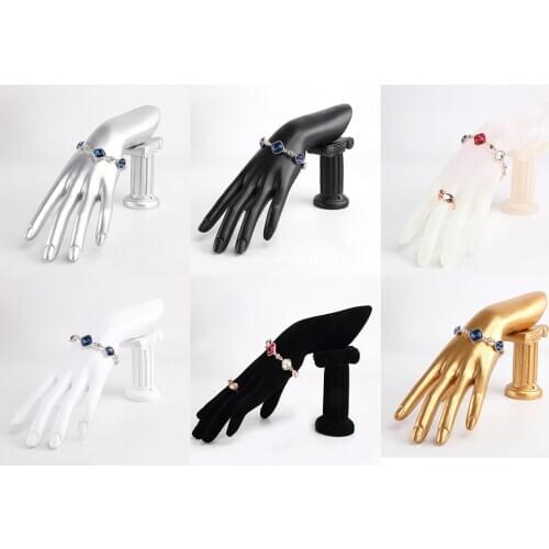 Elegant Female Mannequin Hand Jewelry Bracelet Ring Watch Display Holder Rack Mannequin Hand Form Finger Jewelry Display Stand