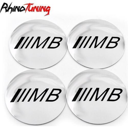 4pcs 72mm Car Wheel Center Hubcaps Emblem Curved Badge Sticker ///MB Sign Aluminum Label For Rims