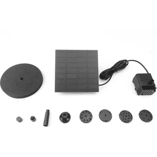 Solar Fountain Power Easy Installation Decor For Pool Pond No Plug Required Watering Outdoor 1.2W With Filter Water Pump