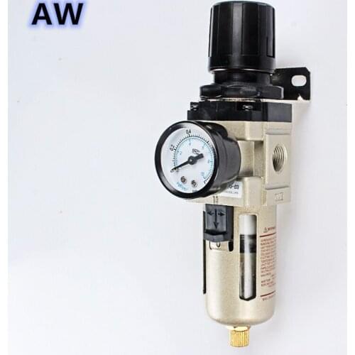AW 3 points interface normal and automatic drain air filter valve trap pressure gauge compressor pressure reducing valve