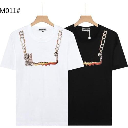 DSQ PHANTOM TURTLE Mens Short Sleeve Logo Series Graphic T-Shirt Men Fashion Print Cotton Tees Breathable Quality Tops M011