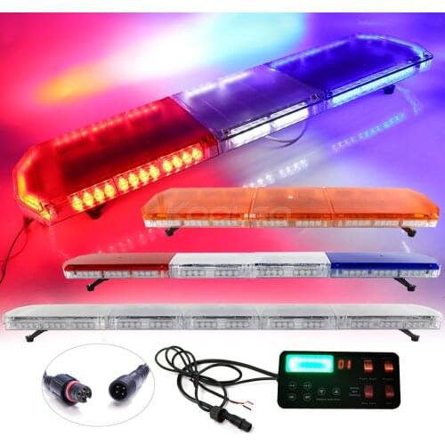 90CM To 210 CM Recovery Beacon Wreckerar Lights Truck Police Warning Flashing LED Lightbar Red Blue Amber Yellow