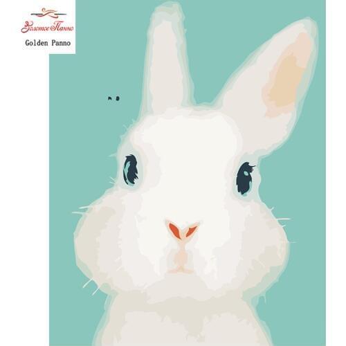 Golden Panno,Needlework,DIY DMC 14CT Cross stitch Kit, Pattern Embroidery Cross-stitch Painting,Christmas,crafts,rabbit 1025