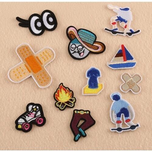Customizable Wholesale Patch Ornament Accessories Band-Aid Badge Clothing Accessories Embroidery Cloth Sticker