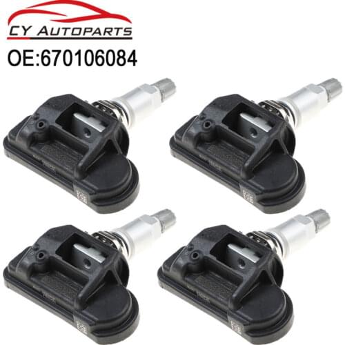 4PCS New Tire Pressure Monitor System Sensor TPMS Sensor For Maserati Ghibli Quattroporte 670106084 433MHZ