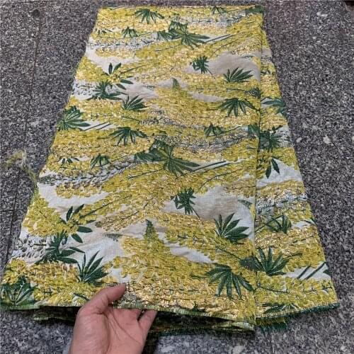 Latest Organza Fabric French African Lace Fabric Jacquard Fabric Nigerian Brocade Lace Fabric For Wedding Party ZP083