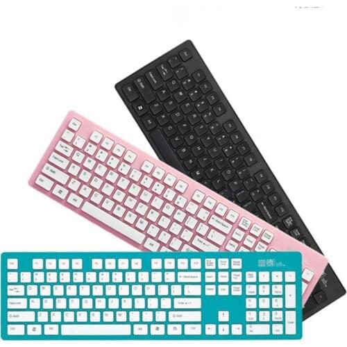 New K3 104 Keys Universal Chocolate USB Wireless 2.4GHz Mute Sensitive Bluetooth Keyboard Computer Office Tablet Accessory