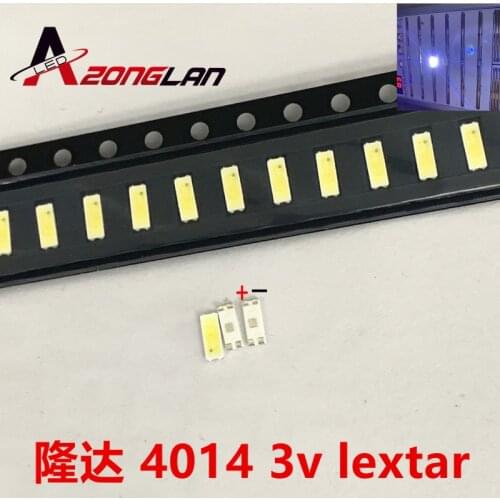 For 50PCS SAMSUNG LED LCD Backlight TV Application LED Backlight Edge LED Series 2W 9V 7032 Cool white SVTE7032P3-GW