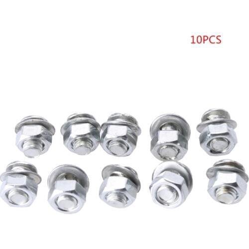 QILEJVS 10pcs Brake Cable Adjuster Clamp Lock Screw Bolt Bicycle Moped MTB Mountain Bike