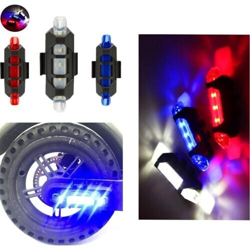 Warning Strip LED Flashlight Bar Lamp Night Cycling Safety Decorative Light For XIAOMI M365&Pro Electric Scooter