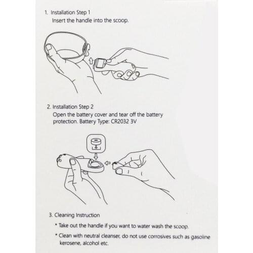 Cat Dog Pet Food Spoon Scale Handled LED Display Kitchen Weighting Spoon