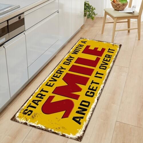 Vintage Entrance Door Mat Carpet for Living Room Non-slip Floor Mat Boho Decor Anti-Slip Kitchen Rug Hallway Carpet Home Decor