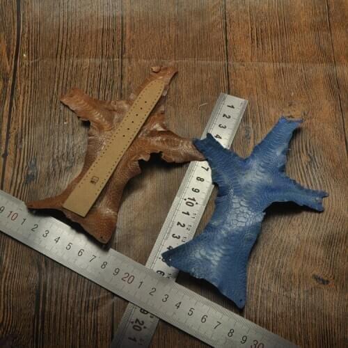 1pcs Genuine Turkey claw Skin Leather Hide Pelt Black thickness 0.5mm