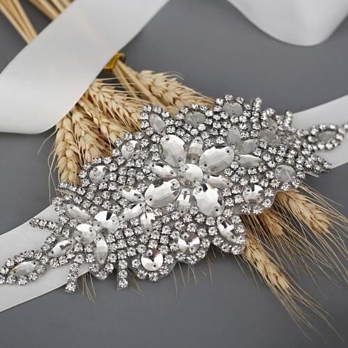 100% Handmade Sparkly Rhinestone Wedding Belts Girdles for Dress Wedding Accessories Bride Bridesmaid Dress Belt Sequin Belt