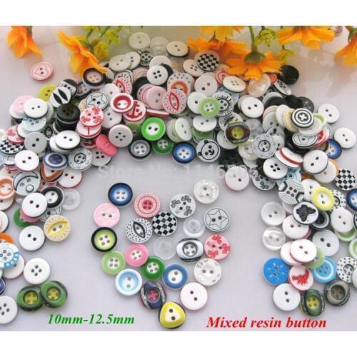 150pcs mixed Size bulk Resin Shirt Buttons Scrapbooking Sewing Craft Appliques Fashion Fastener And DIY Button