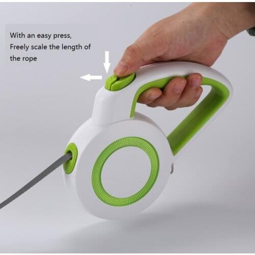 3/5M Pet Automatic Retractable Reflective Luminous Dog Leash ABS Nylon Night Walking Running Leads For Small Medium Large Dogs