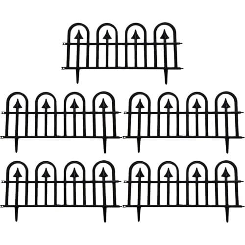 5PCS Fencing for Yard, Garden Fence - Landscape Garden Border Edging Barrier Patio Flower Bed Animal Barrier