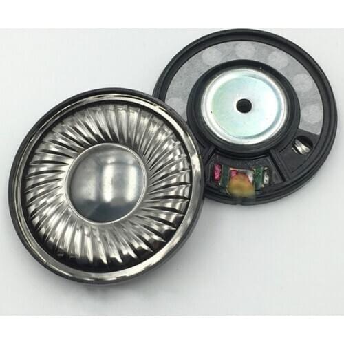 50mm Subwoofer Monitor Headphone Speaker Unit 16ohm Hifi Headset Driver Earphone Repair Parts Deep Bass Titanium film Newest 2pc