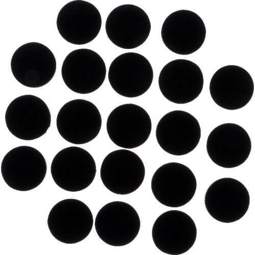50 Pieces Anti-Skid & Scratch Felt Furniture Protection Pads Kit & Self Adhesive Floor Scratch Protectors Set Black 30mmx3mm