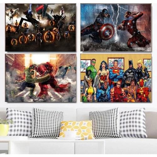 5D DIY Diamond Painting Marvel Superhero Picture Full Diamond Embroidery Mosaic Rhinestone Home Decoration Cross Stitch Kit