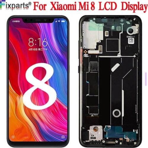 Amoled Screen For Xiaomi Mi 8 LCD Display Touch Screen Digitizer Assembly For Xiaomi Mi8 LCD With Frame Screen Replacement