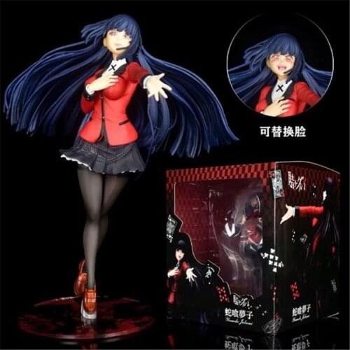 Kakegurui Jabami Yumeko PVC Action Figures 210mm Anime Collectible Model Figurine Toy