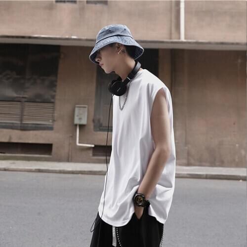 Les Lesbian Breast Binder Inside T Shirt Tomboy Lesbian Non See-throngh Cotton Vest casual Long Loose Top Tank Tomboy Undershirt