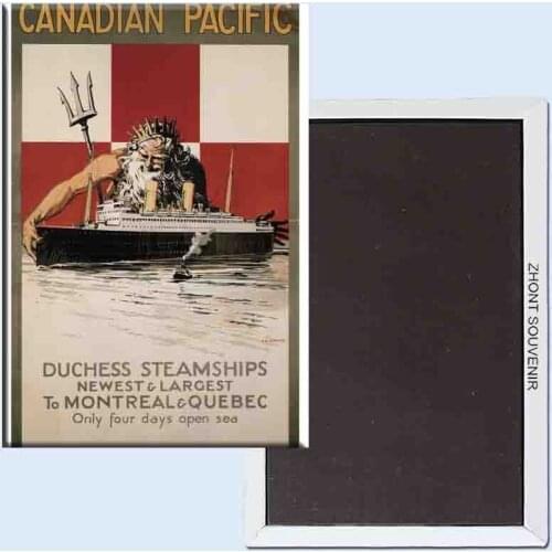 Canadian Pacific Duchess Steamships Vintage Travel Poster 24125 Retro nostalgic fridge magnets